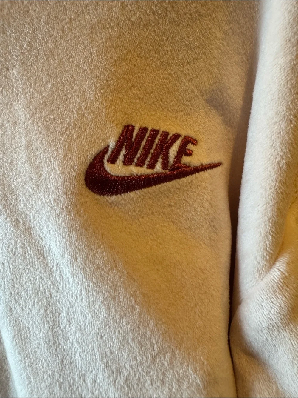 Nike Girls Hoodie & Wide Leg Pants Set Pink Cream Size 4-5Y 104-110cm